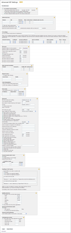 Advanced SIP Settings in rel 5.30