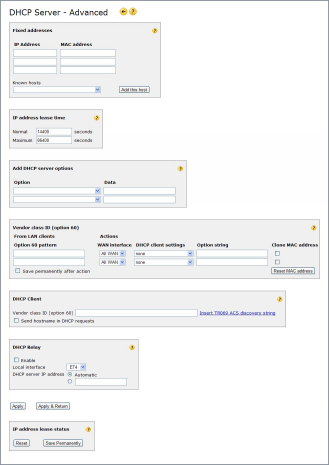 DHCP Server in rel 5.30