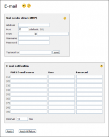 E-mail page in rel 5.30
