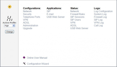 Main menu in rel 5.30