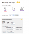 Security page in rel 5.30