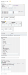 Security profile in rel 5.30
