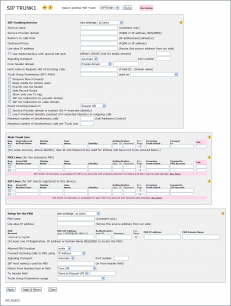 SIP Trunk in rel 5.30