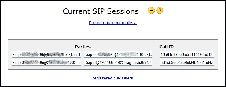 SIP Sessions page in rel 5.30