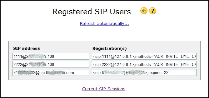 SIP Users page in rel 5.30