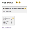 USB Web Server Status page in rel 5.30