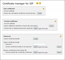SIP Certificates in rel 5.30
